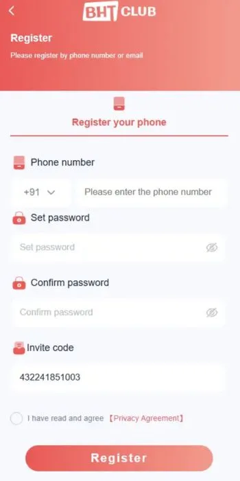 bharat club register